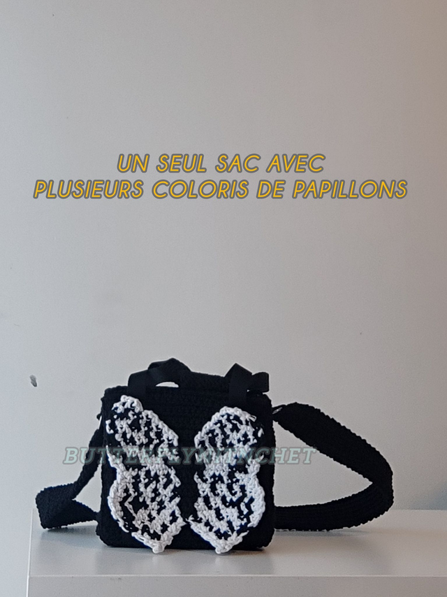 Sac minimaliste 2-en-1 – Sur commande, 4 couleurs de papillons incluses *Lisez bien la description*
