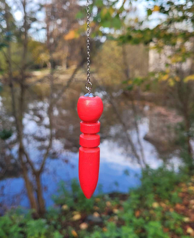 Pendule 2 en bois de cerisier