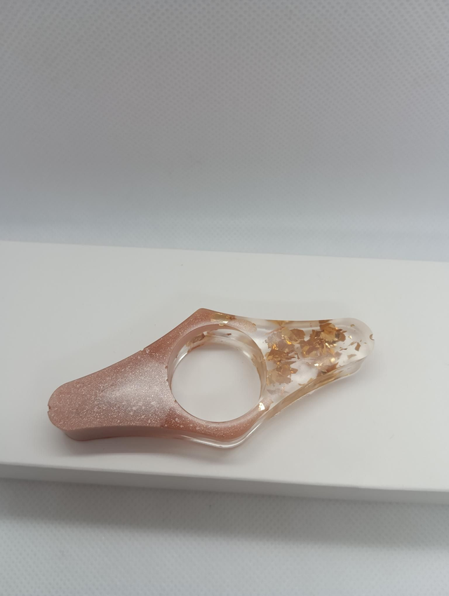 Bague de lecture n°3 champagne et or