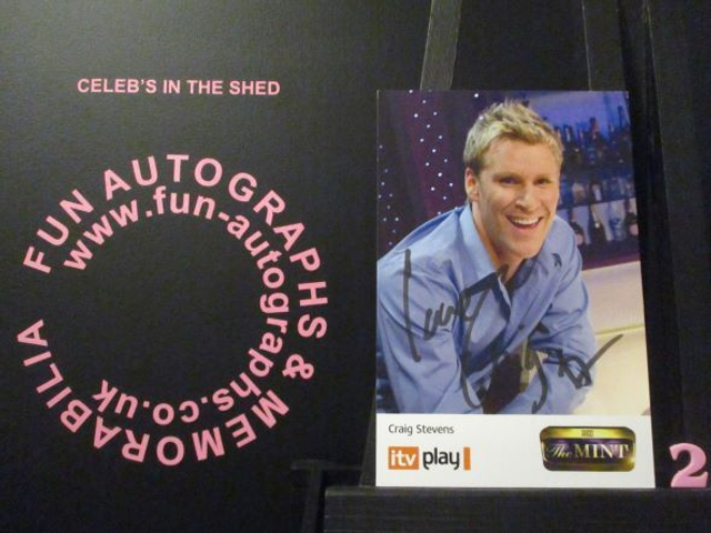 Craig Stevens Authentic Autographed The Mint 6x4 Cast Card (2)