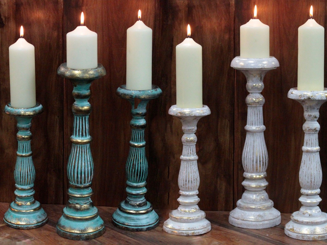 Vintage Candle Stands 