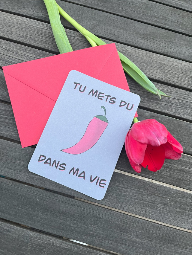 Carte de vœux &quot;Piment&quot;