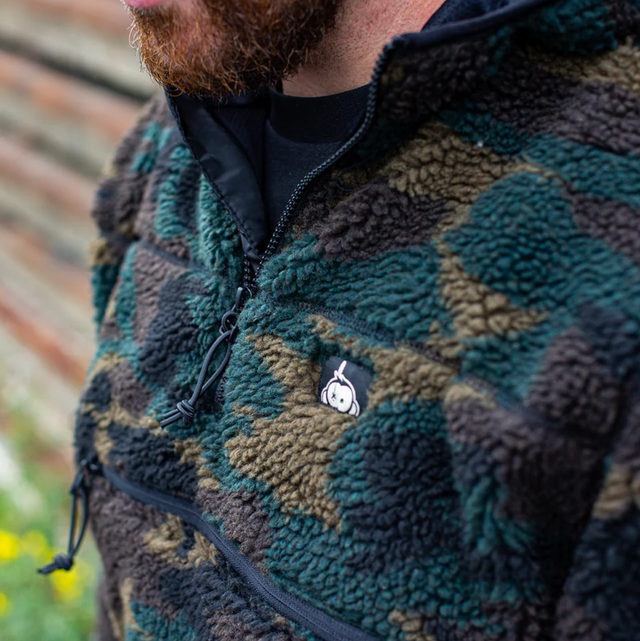 HALFAWRAP SHERPA PULLOVER JACKET I FOREST CAMOU