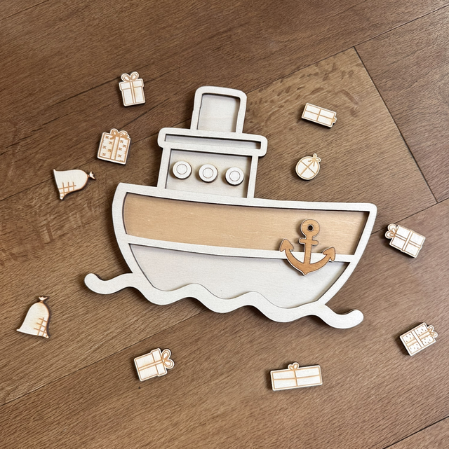 Pakjesboot/stoomboot (met cadeautjes)