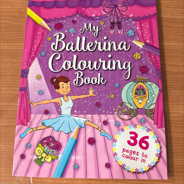 Ballerina colouring book