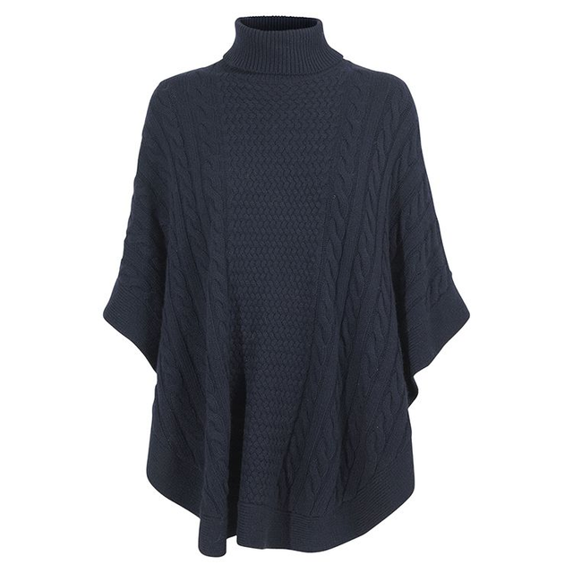 Redgreen lämmin poolokauluksellinen villaponcho koko S/M 