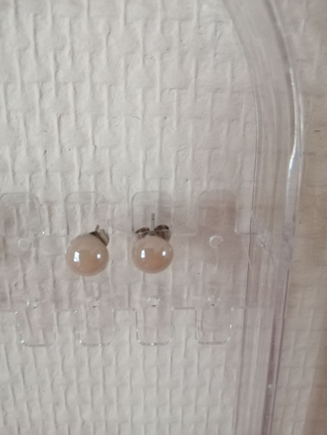 Puce Céramique Rose pâle nacré : La simplicité qui sublime (0.7 cm)