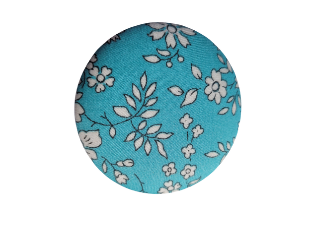 Broche en Liberty Of London Capel Turquoise