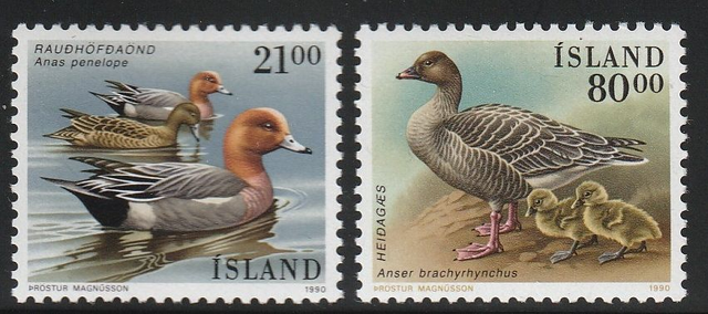 Iceland 1990 Birds MNH