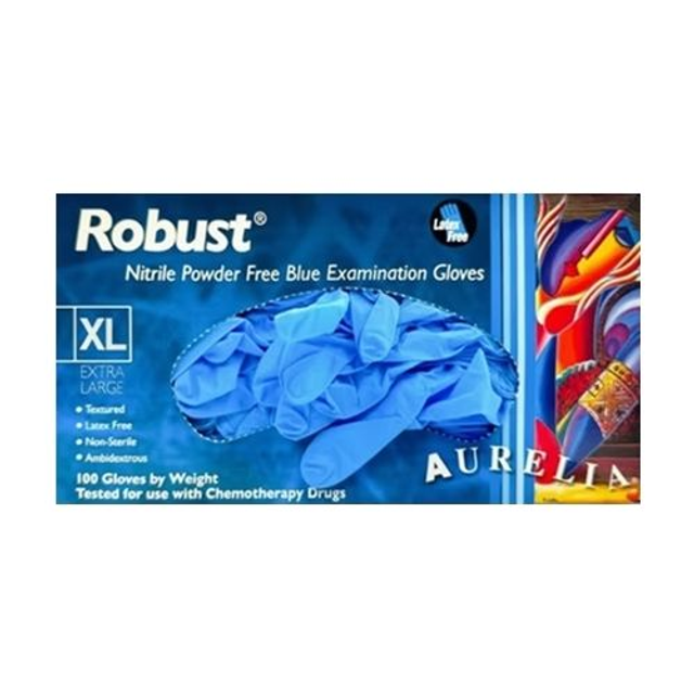 Aurelia Robust Blue Nitrile Gloves