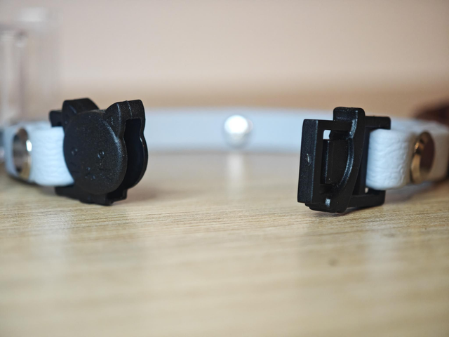 Collier chat en biothane 9mm de largeur (avec l'attache anti étranglement)