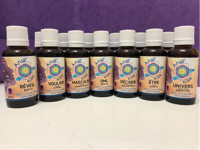 Élixirs de cristaux gamme dentaire - 15 ÉLIXIRS