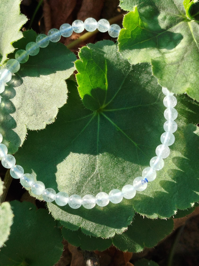 Bracelet Calcédoine bleue