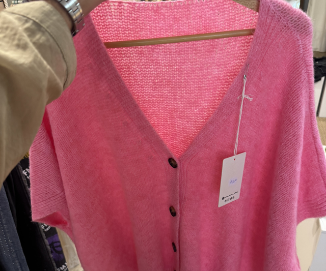 Gilet sans manche rose 