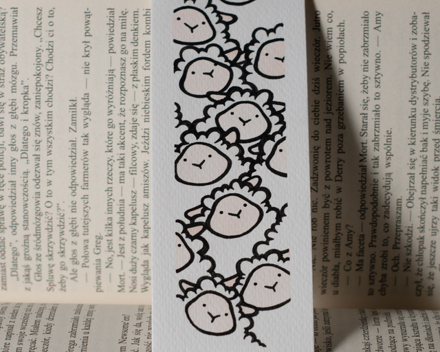 OWCE zakładka do książki, ręcznie malowana akwarela