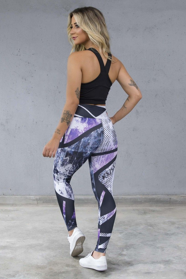 Calça Legging Sublimada Grafite | Kaisan
