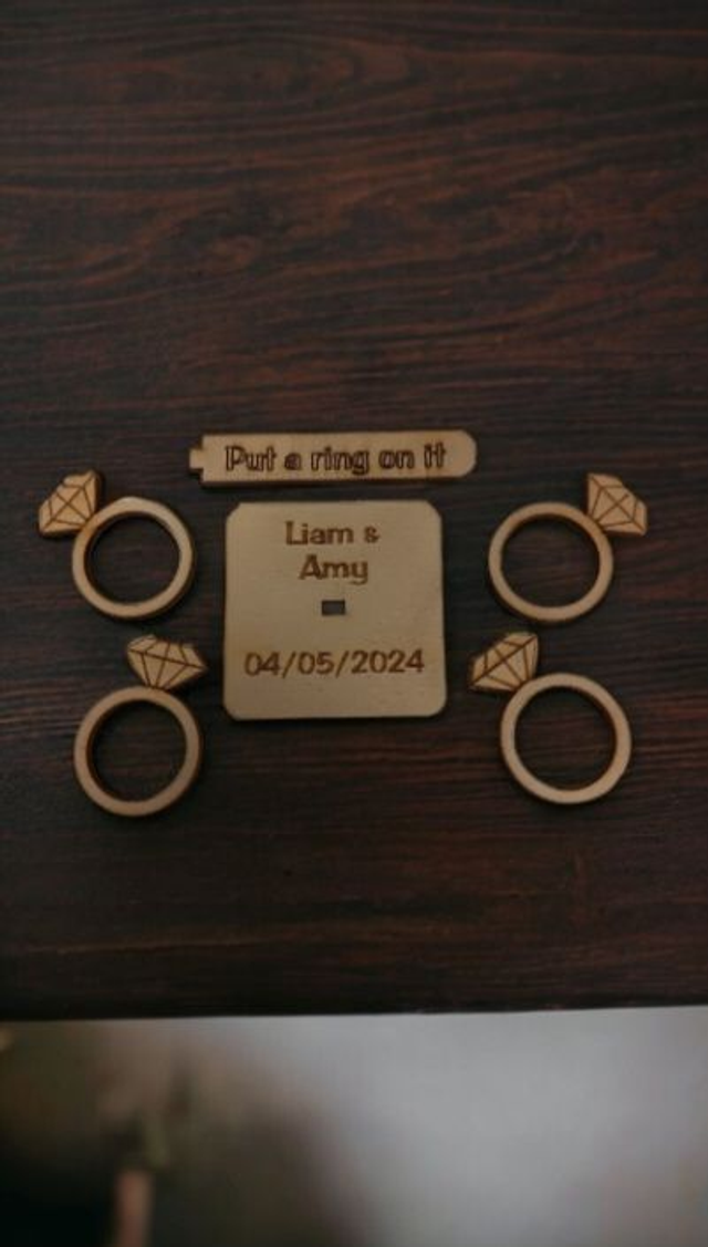 Personalised Ring Toss Wedding Favour Game