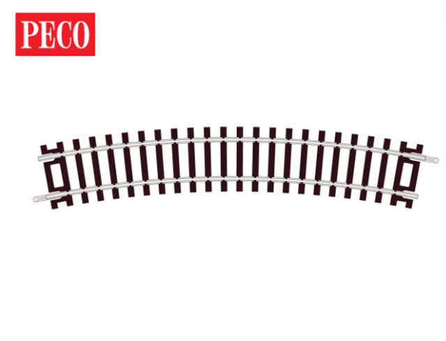 Rail courbe rayon 438 mm 22,5° Peco ST-225 H0