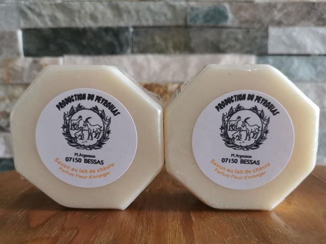 2 savons fleur d'oranger 