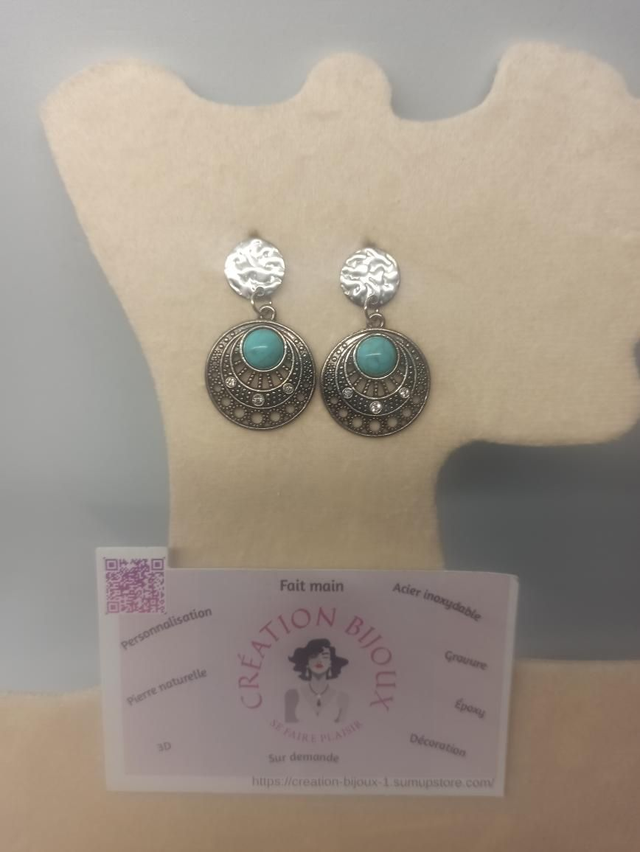 Boucle d'oreille ronde