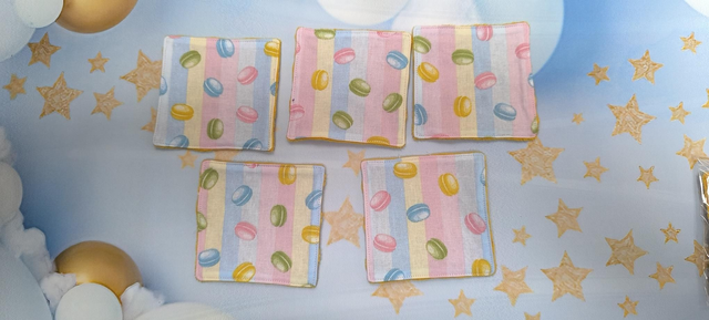 lingettes (x5) macaron 