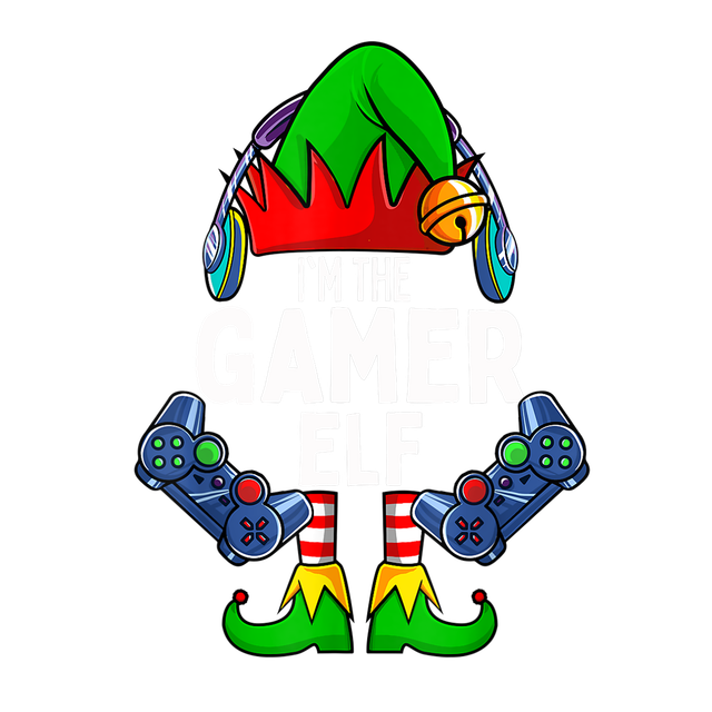 Christmas Gamer Elf DTF