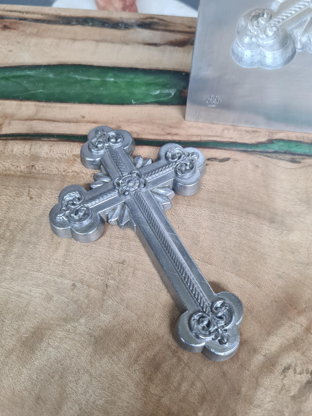 Detailed Decorative Lead Cross 