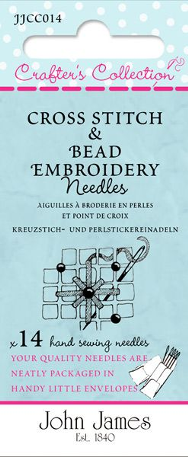   John James Cross Stitch &amp; Bead Embroidery Needles JJCC14