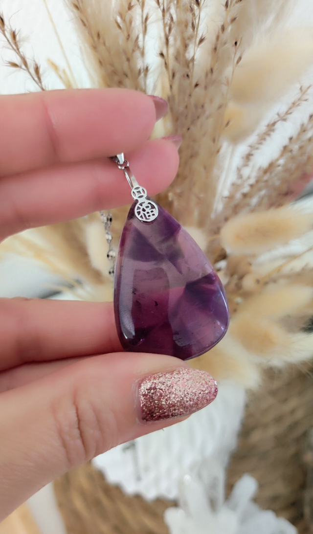 Pendentif Améthyste Étoilée Trapiche