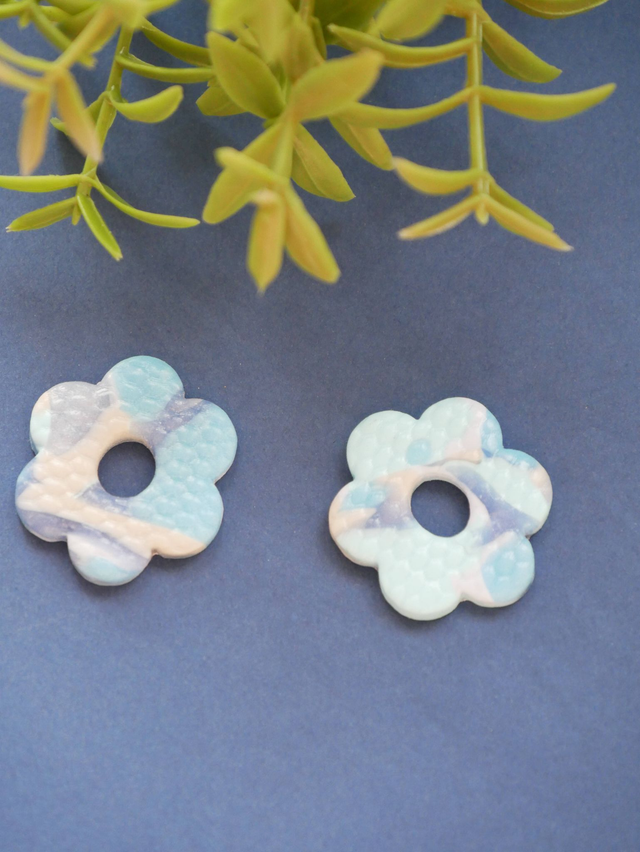 Bloom Blue Marbré