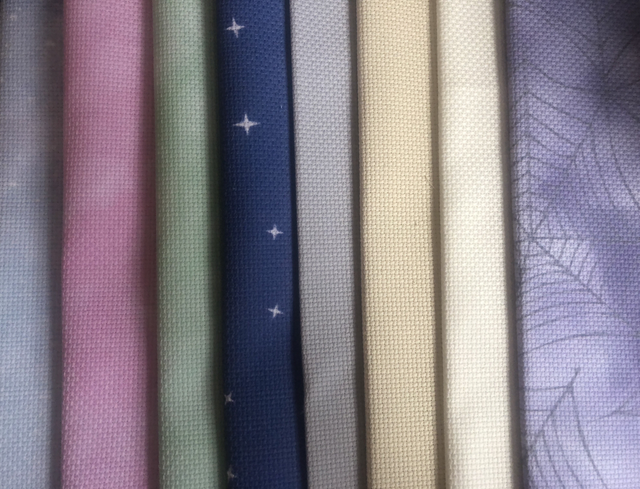 8 piece bundle of 14ct Aida