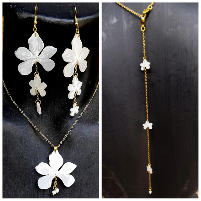 Parure mariée Cléor blanc 