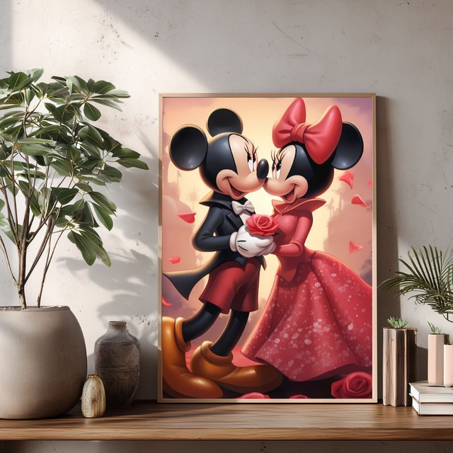 Affiche Minnie et Mickey