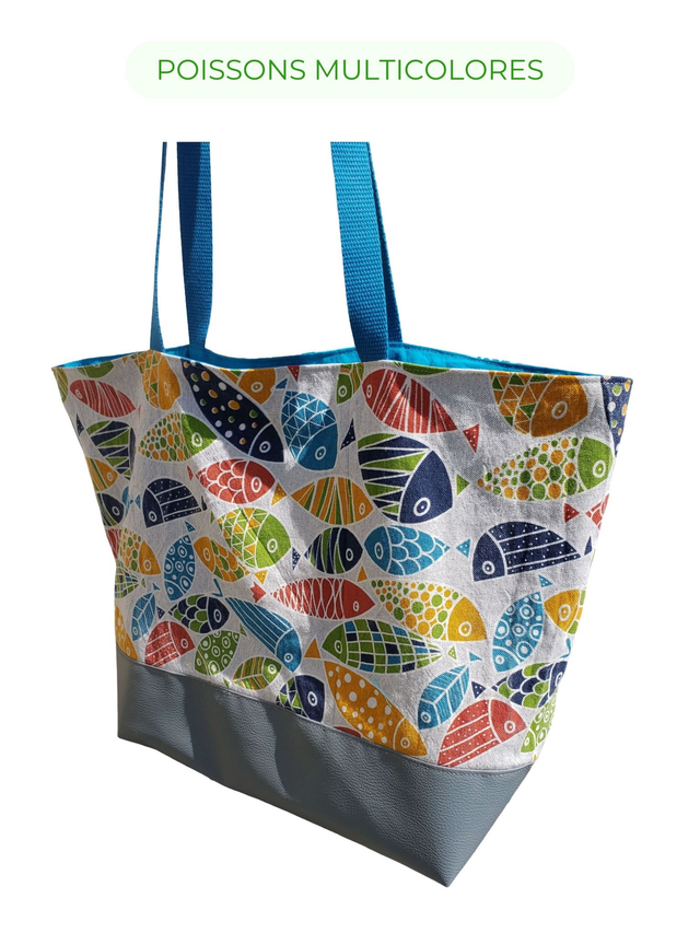 Sac cabas - Tissu polycoton - Tailles S et M