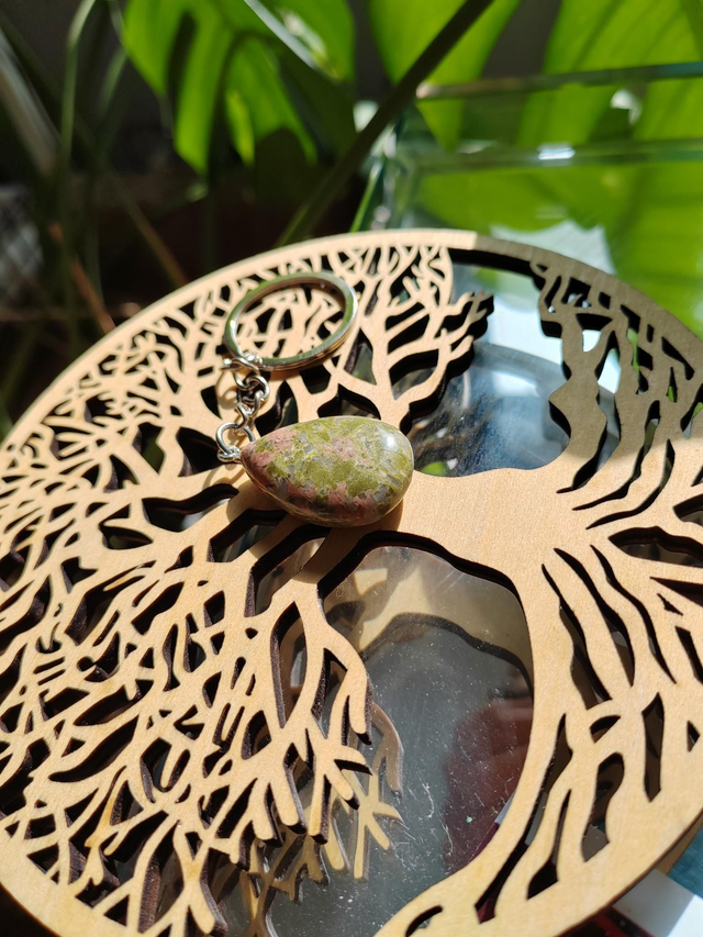 porte clés - unakite 