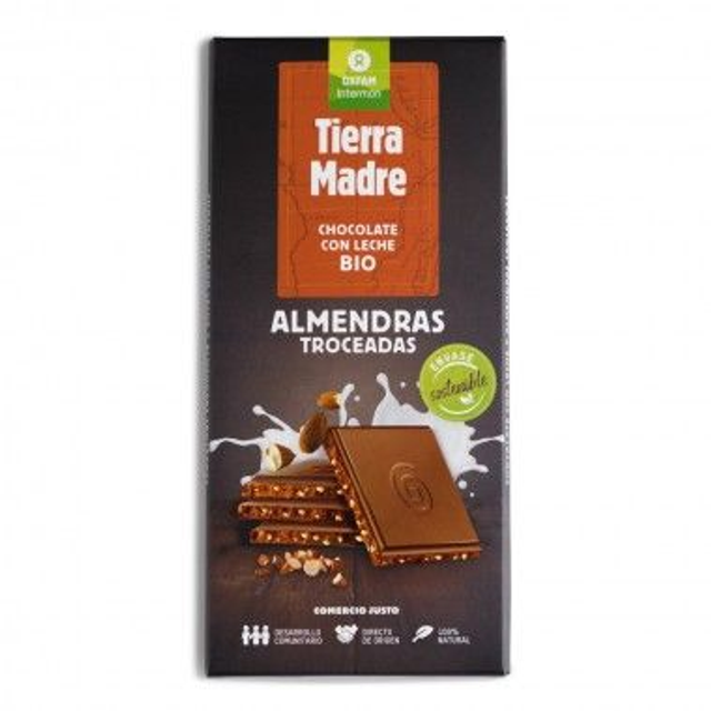CHOCOLATE CON LECHE Y ALMENDRA BIO