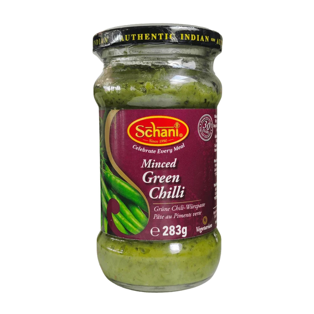Schani Minced Green Chili Paste- 283g