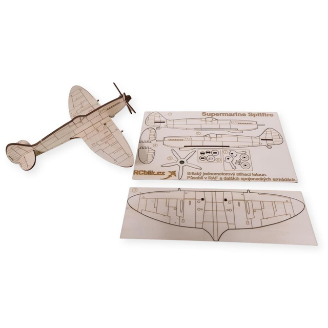 Dřevěný model - Supermarine Spitfire