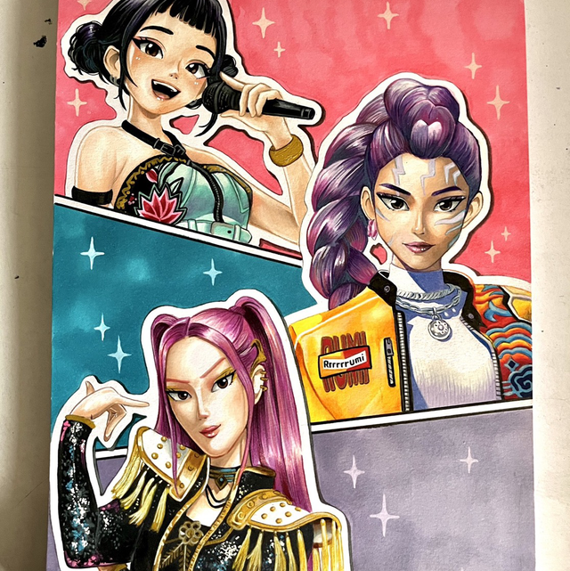 Kpop demon hunter print