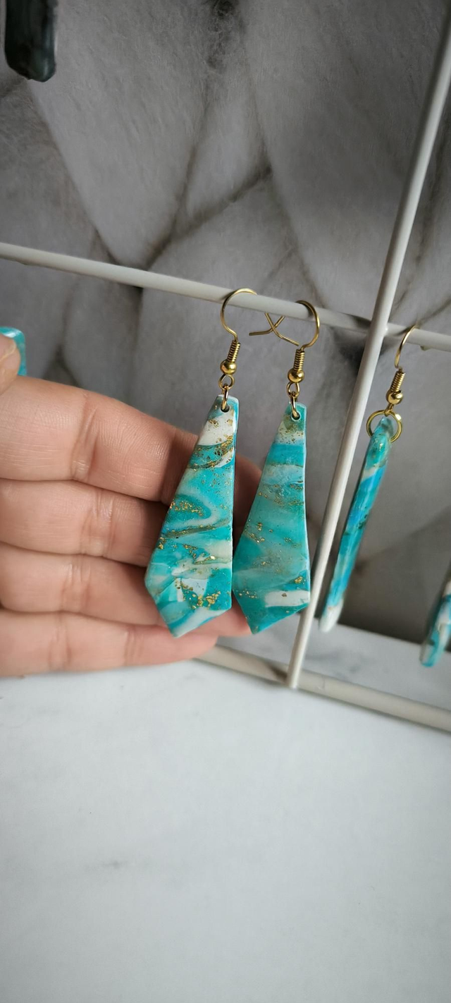 Prismes turquoises étoilées 