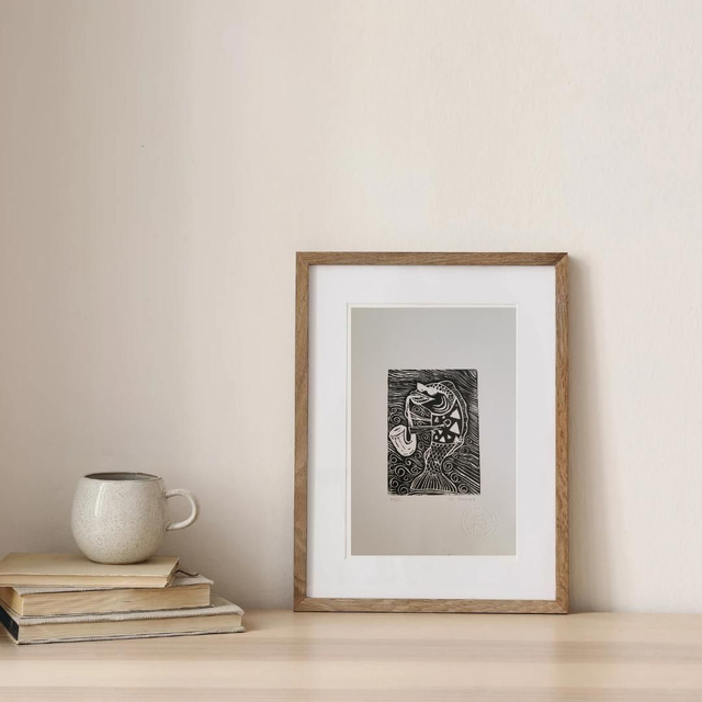 Gravura serie "mar de fanfarras", peixeguinha"