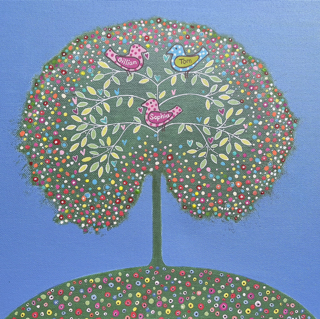 Greetings cards-Family Tree- personalised cards