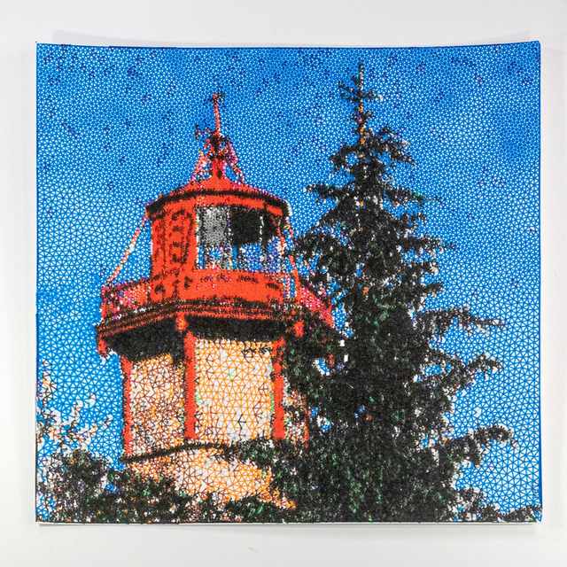 Gibraltar Point Lighthouse 20cm x 20cm Pen Plot