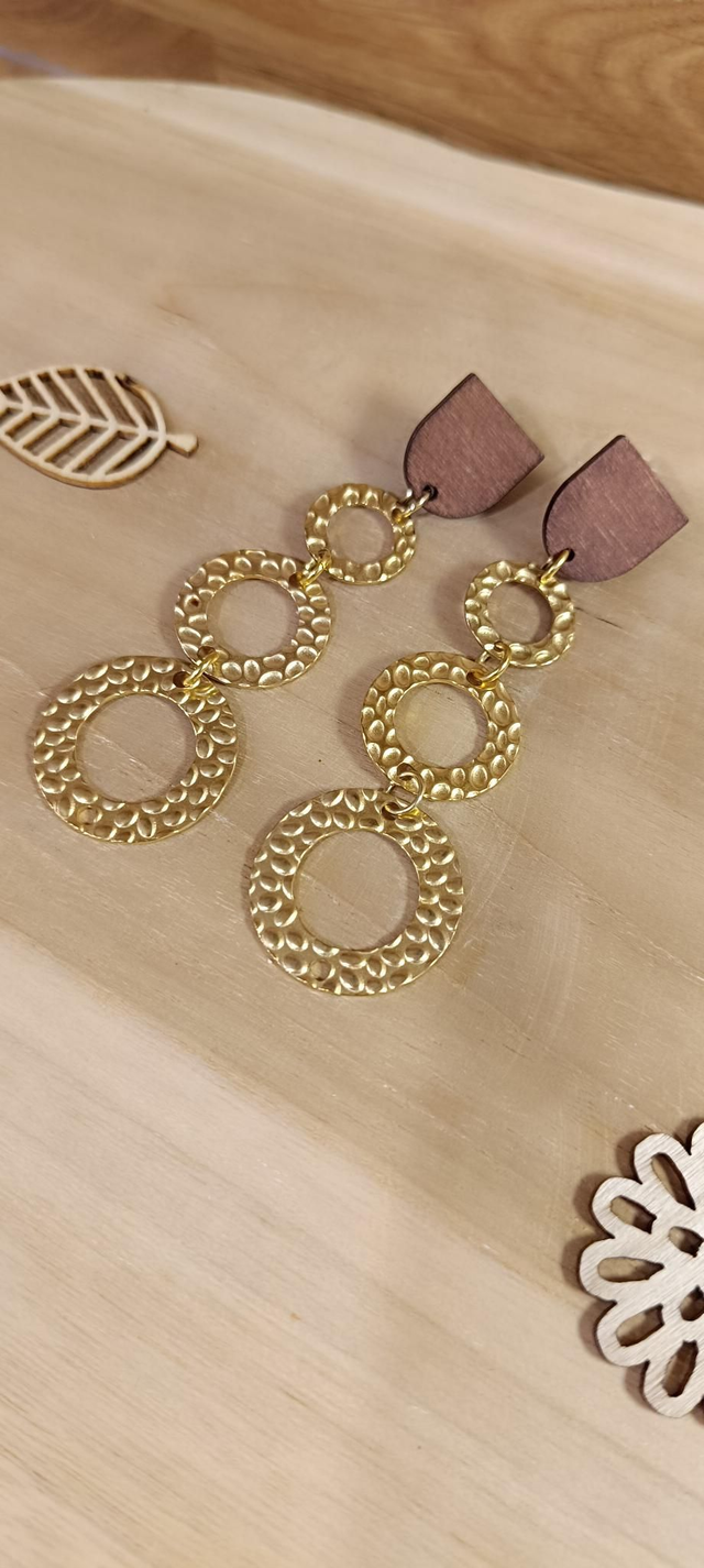 Boucles d'oreilles - Triple cercle