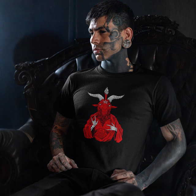 T-shirt męski Bafomet Blood