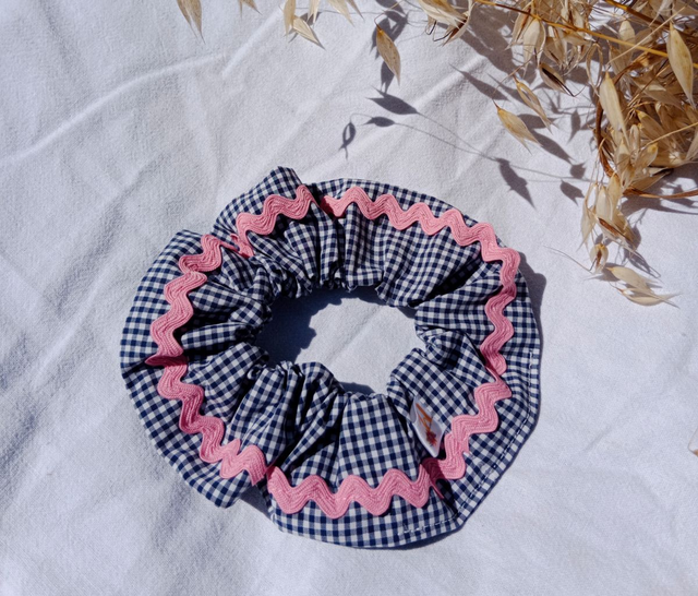 Le chouchou - Vichy bleu et rose