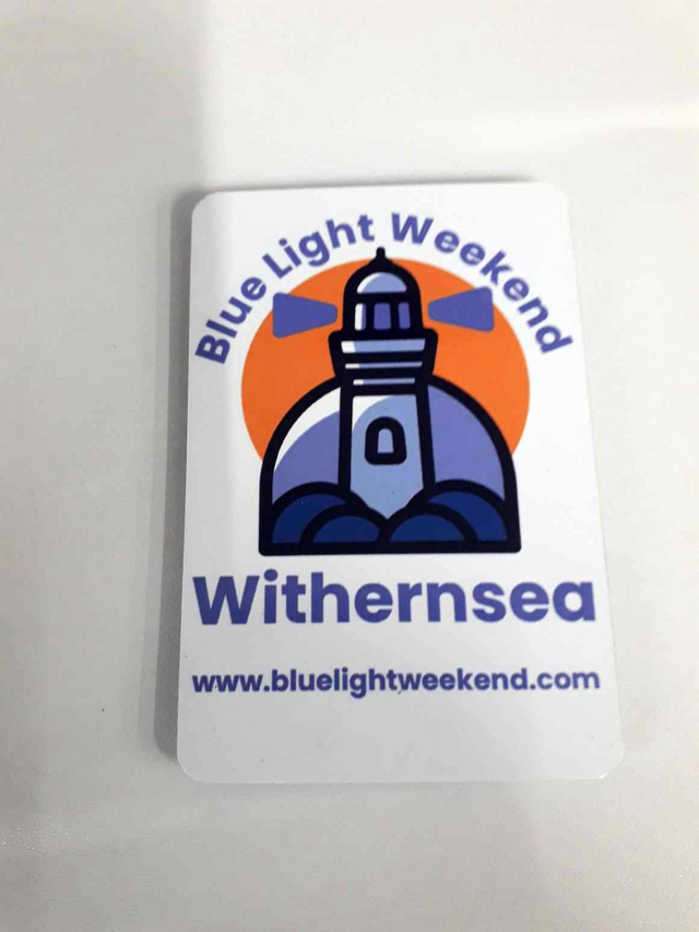 Blue Light Weekend Fridge Magnet
