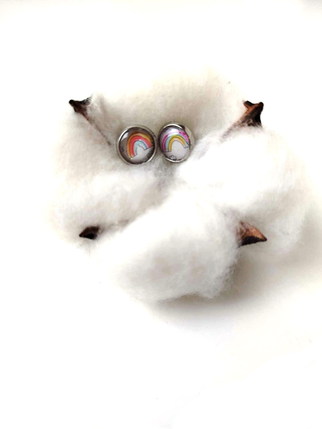 Puces d&#039;oreilles KIDS en PAPIER recyclé - Rainbow