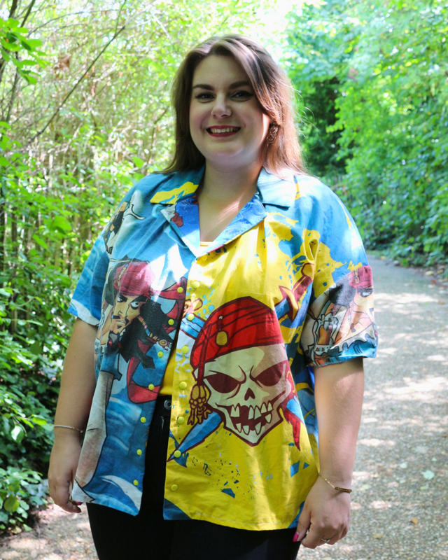 Chemise Upcyclée Oversize – Jack Sparrow – Taille 44 Unisexe