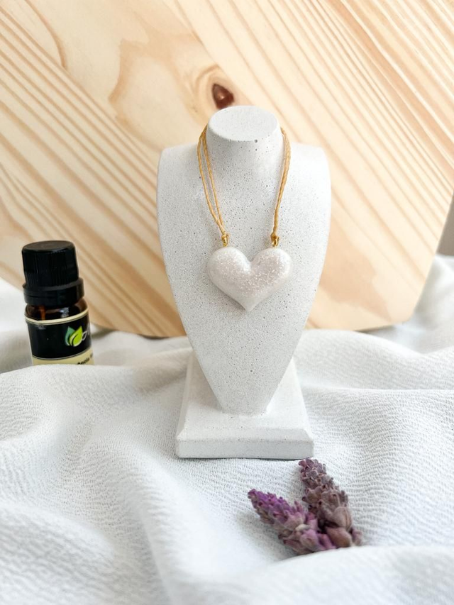 Colar Difusor Coração pra Óleos Essenciais